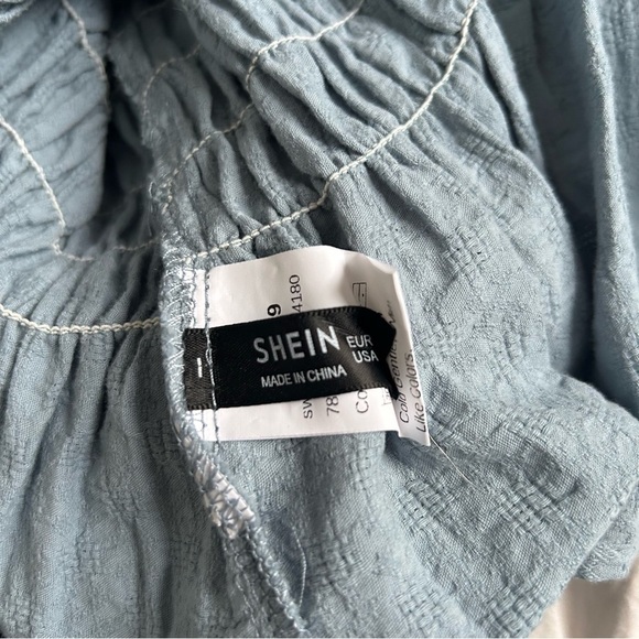 3/$20 Shein Greyish Blue Tank Top - Picture 3 of 3